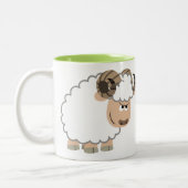 かわいい自信のある漫画のラム ツートーンマグカップ (左)