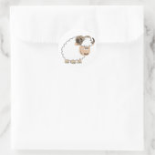 かわいい自信のある漫画のラム ラウンドシール (バッグ)