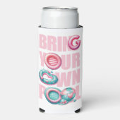 かわいい自分のプールパーティー スリム缶クーラー (Seltzer正面)