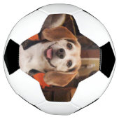 かわいい自分のペットの写真モダンカスタム サッカーボール (回転)
