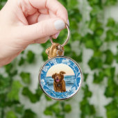 かわいい自分のペットフォトキーチェーンを作成 キーホルダー (手)