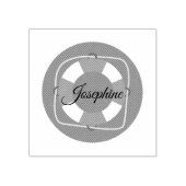 かわいい自分の名前プールパーティーカスタム ラバースタンプ (インプリント)