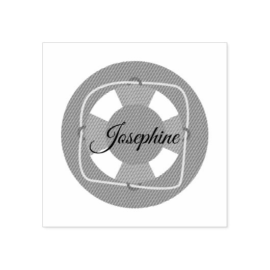 かわいい自分の名前プールパーティーカスタム ラバースタンプ (インプリント)