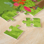 かわいい自然をテーマにしたウミガメのアナグマキャンファイアドッグ ジグソーパズル (側面)