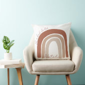 かわいい自然カラーモノグラムパステル茶色子供部屋 クッション (椅子)