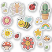 かわいい自然ステッカー シール (正面)