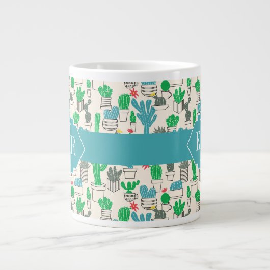 かわいい自然フローラカチ ジャンボコーヒーマグカップ (正面)