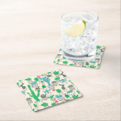 かわいい自然フローラカチ スクエアペーパーコースター (インサイチュ)