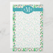 かわいい自然フローラカチ 便箋 (正面/裏面)