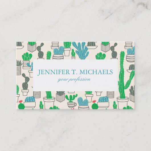 かわいい自然フローラカチ 名刺 (正面)