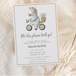 かわいい自転車の場所ベビーシャワーに行く 招待状