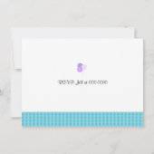 かわいい自転車の誕生日パーティーへの招待 招待状 (裏面)