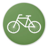かわいい自転車アイコン陶磁器のドアおよび引出しのノブ セラミックノブ (正面)