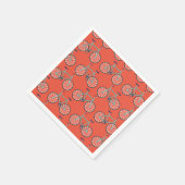 かわいい自転車キッズバイクバースデーパーティーサイクリング スタンダードカクテルナプキン (角)