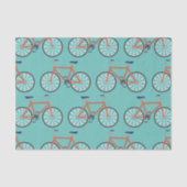 かわいい自転車キッズバイクバースデーパーティーサイクリング 薄葉紙 (正面)