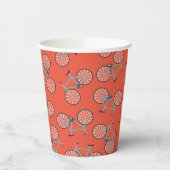 かわいい自転車キッズバイクバースデーパーティーサイクリングPape 紙コップ (左)