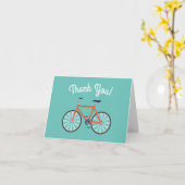 かわいい自転車キッズバイク誕生日ありがとう カード (黄色い花)