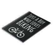 かわいい自転車ギフト 赤ちゃん男子 子供用 サイクリング バイク ノートブック (左側)