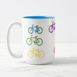 かわいい自転車 ツートーンマグカップ