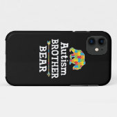 かわいい自閉症の認識度の兄弟くま Case-Mate iPhoneケース (裏面(横))