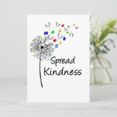 かわいい自閉症の認識度の広がりの親切さ サンキューカード (スタンド正面)