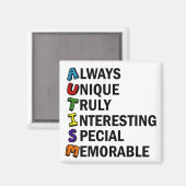 かわいい自閉症 マグネット (正面/裏面)