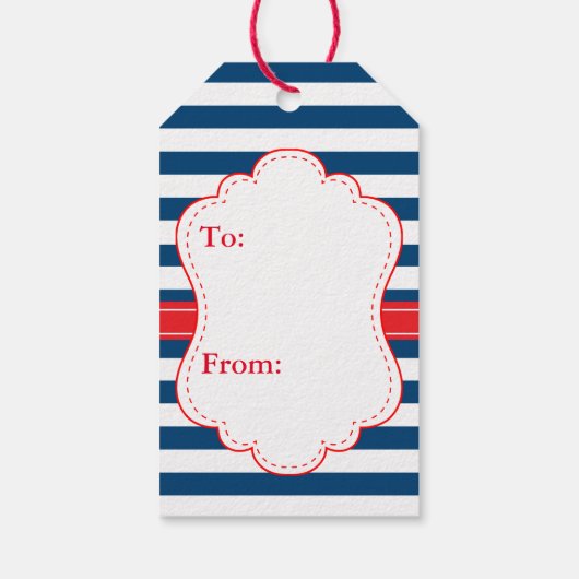 かわいい航海のアリゲーターベイビーシャワーありがとう ギフトタグ (裏面)