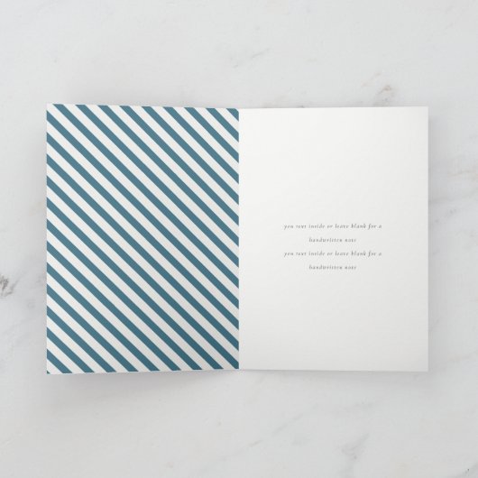 かわいい航海のキッズボート任意の年齢誕生日 サンキューカード (内部)