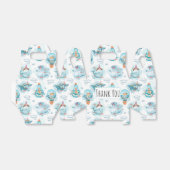 かわいい航海のクジラの水彩模様 フェイバーボックス (折り畳みなし)
