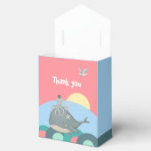 かわいい航海のジンベエスクピンク赤ちゃんシャワー フェイバーボックス (オープン)