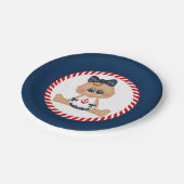 かわいい航海のセーラーベビーガール ペーパープレート (アングル)
