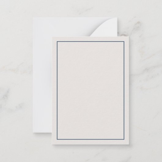 かわいい航海のブルーベビー象パーソナライズされた ノートカード (裏面)