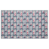 かわいい航海の帆船、灯台、いかり工芸品 ファブリック (ファットクウォーター)