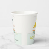 かわいい航海の海賊マウス帆船ベビーシャワー 紙コップ (左)