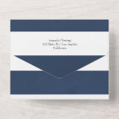 かわいい航海の男の子の赤ん坊のシャワーすべてを1つの招待で オールインワン招待状 (裏面)