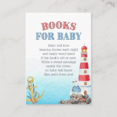 かわいい航海の赤ちゃんシャワーベビー エンクロージャーカード (正面)