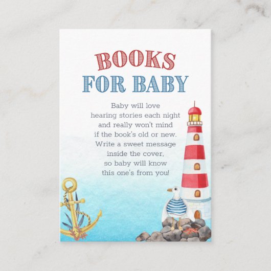 かわいい航海の赤ちゃんシャワーベビー エンクロージャーカード (正面)