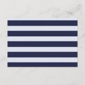 かわいい航海の青おむつラッフルベビーシャワー エンクロージャーカード (裏面)