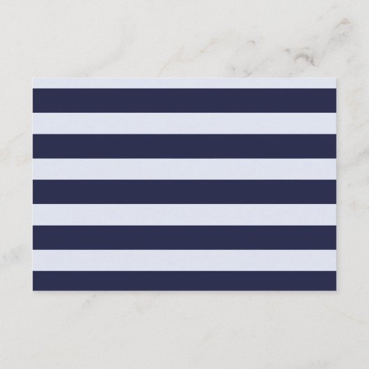 かわいい航海の青おむつラッフルベビーシャワー エンクロージャーカード (裏面)