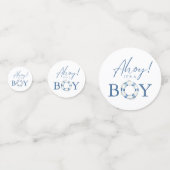 かわいい航海オーシャンライフブイ赤ちゃんシャワー コンフェッティ (裏面)