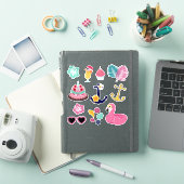 かわいい航海風バースデー シール (iPadカバー)