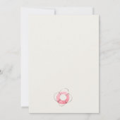 かわいい航海 ソフト 赤 青 ヨット 子供 誕生日 サンキューカード (裏面)