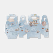 かわいい航空機少年の赤ちゃんシャワー フェイバーボックス (折り畳みなし)