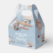 かわいい航空機少年の赤ちゃんシャワー フェイバーボックス (正面サイド)