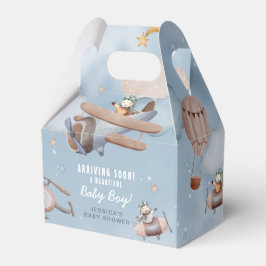 かわいい航空機少年の赤ちゃんシャワー フェイバーボックス