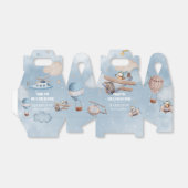 かわいい航空飛行機ボーイバースデーパーティー フェイバーボックス (折り畳みなし)