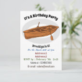 かわいい船のイラスト 招待状 (スタンド正面)