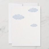 かわいい船の誕生日 招待状 (裏面)