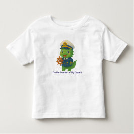 かわいい船長恐竜 – 恐竜の仕事 トドラーTシャツ