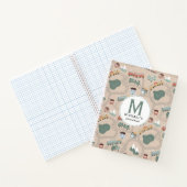 かわいい色とりどりの列車の線路 子供のスケッチブック ノートブック (内部)